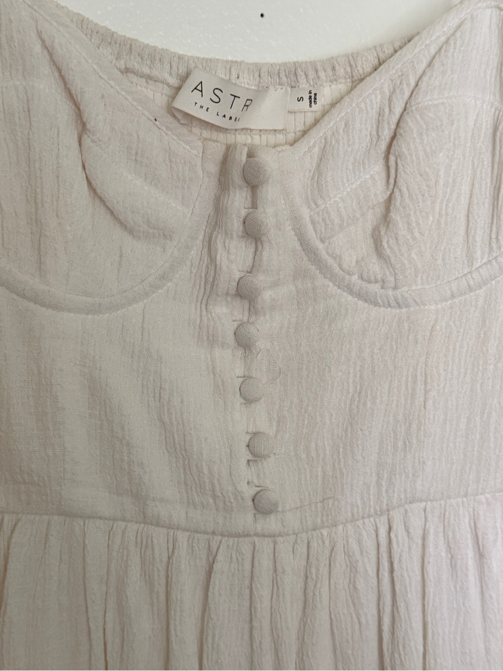 ASTR Ferreira White Spaghetti Strap Midi Dress - Picture 4 of 5